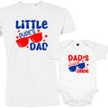 Little Dude's Dad and Dad's Little Dude Matching Organic Cotton Outfit