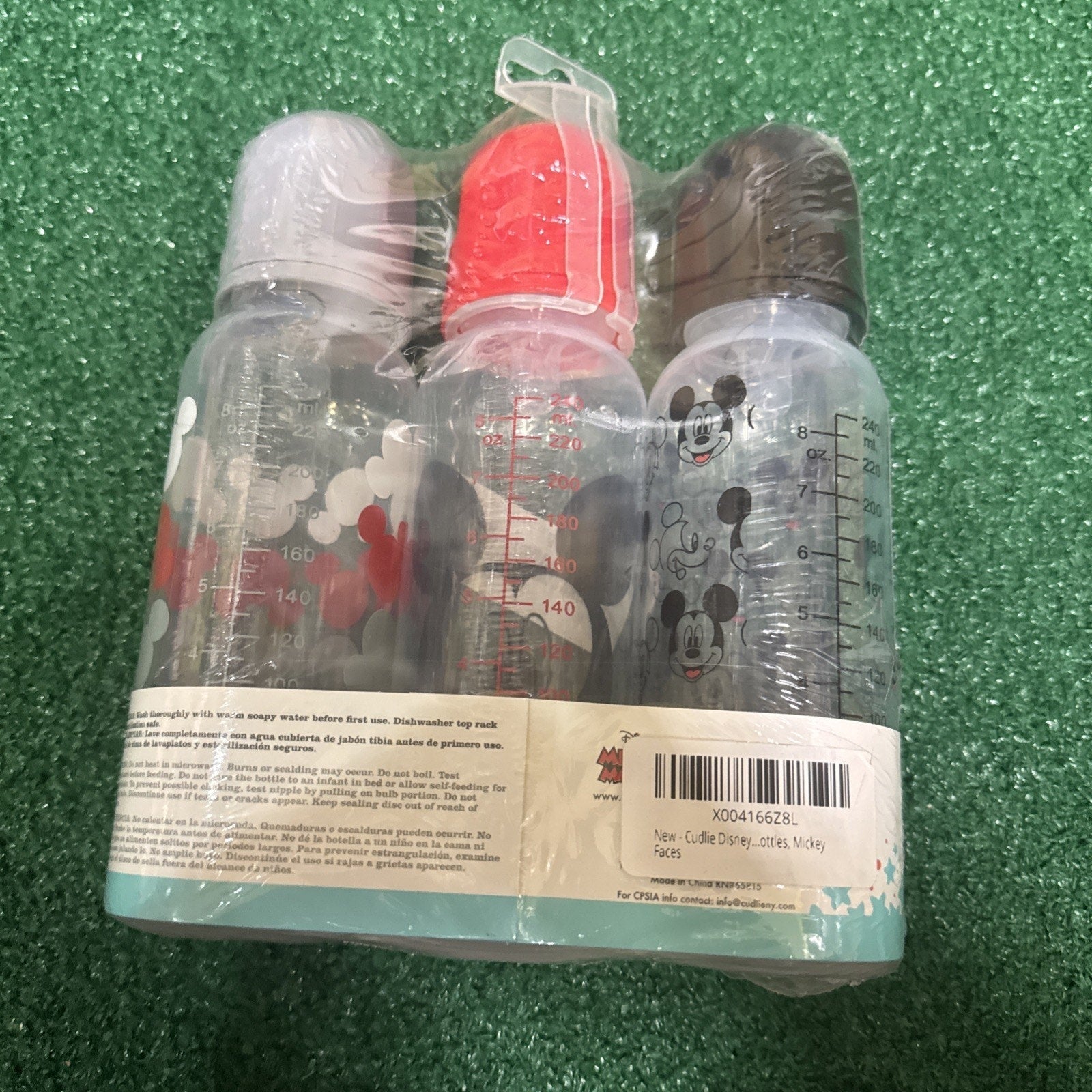 Disney Mickey Mouse Baby Bottles 9 Oz Sealed Brand New - 3 Pack