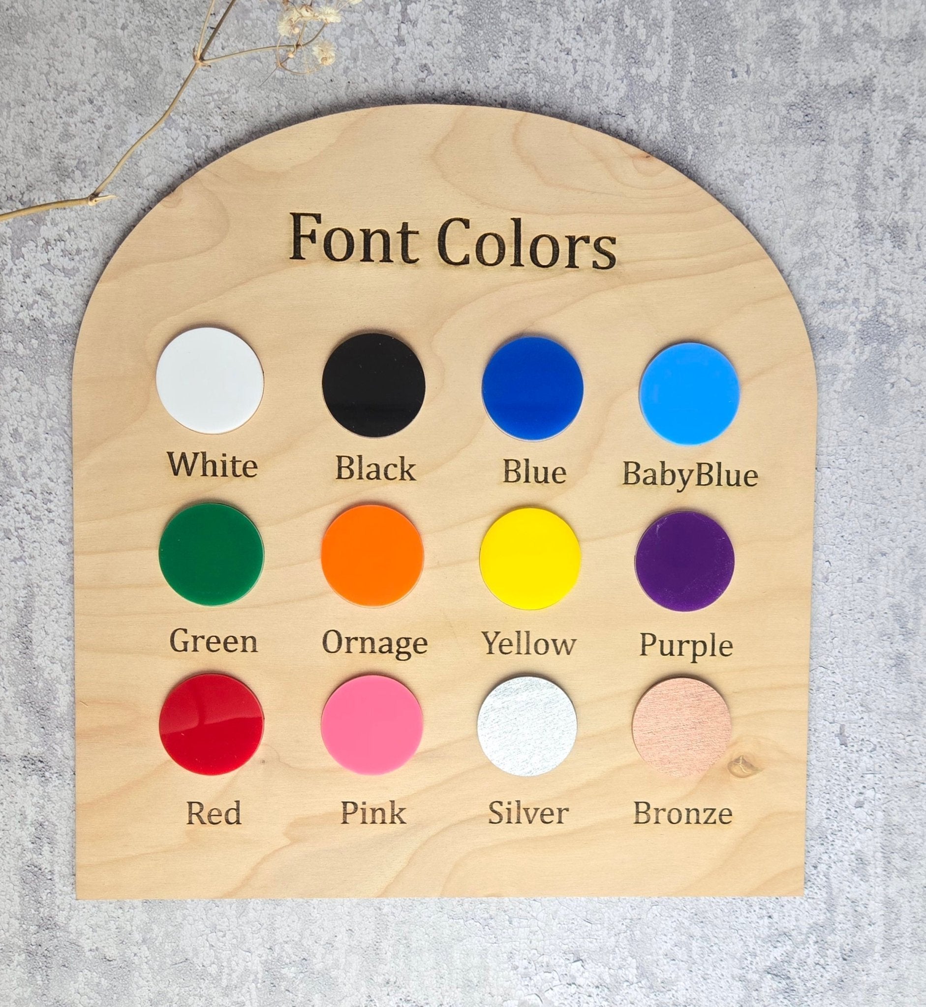 Monthly Wooden Milestone Photo Prop
